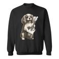 面白いtシャツ キャバリア 犬 ギター イヌ メンズ 犬好き グッズ かわいい おもしろ 面白い 服 ネタ スウェットシャツ