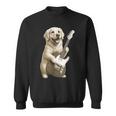 面白いtシャツ ゴールデンレトリバー 犬 ギター イヌ メンズ グッズ かわいい おもしろ 面白い 服 ネタ スウェットシャツ