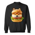 面白いtシャツ 柴犬 犬 イヌ ハンバーガー メンズ 犬好き グッズ かわいい おもしろ 面白い 服 ネタ 長袖tシャツ スウェットシャツ