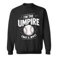 面白い野球審判シャツ メンズ I Am The Umpire スウェットシャツ