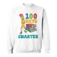 100 Days Smarter Teacher Student Books 100th Day Of School For Men Women Kids Sweatshirt