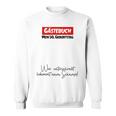 30th Guest Book Birthday Party 30 Years Schnapps Sweatshirt
