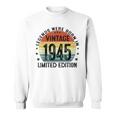 79歳ギフトtシャツ 1945年のベスト・オブ・レジェンド 1945年に誕生 スウェットシャツ