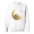 Astronaut Reading Book To Alien Moon Space Astronomy Sweatshirt