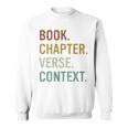 Book Chapter Verse Christian Bible Reformed Theology Sweatshirt Book Chapter Verse Christian Bible Reformed Theology Sweatshirt