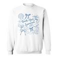 Book Girl Summer Bow Beach Seashell Summer Sweatshirt
