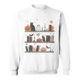 Cat Book Lover Halloween Cute Spooky Reading Premium Tri-Blend Sweatshirt Cat Book Lover Halloween Cute Spooky Reading Premium Tri-Blend Sweatshirt