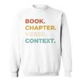 Christian Bible Study Book Chapter Verse Context Scripture Premium Tri-Blend Sweatshirt