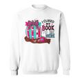 I Closed My Book To Be Here Fall Pumpkin Sweatshirt I Closed My Book To Be Here Fall Pumpkin Sweatshirt