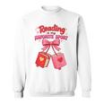 Coquette Reading Is My Favorite Sport Cute Book Lovers Premium Tri-Blend Sweatshirt