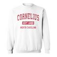 Cornelius North Carolina Nc ビンテージスポーツデザイン レッドデザイン スウェットシャツ