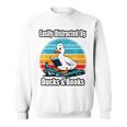 Ducks Books Lover Easily Distracted By Ducks & Books Sweatshirt