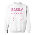 Easily Distracted By Cats Books Bookworm Women Girls Kids Performance Sweatshirt Easily Distracted By Cats Books Bookworm Women Girls Kids Performance Sweatshirt