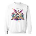 In My Fantasy Era Magic Dragon Book Sweatshirt