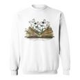 Floral Book Reading Books Flowers Growing From Book Sweatshirt