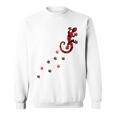 Gecko Footprint ハイビスカスフラワー ハワイサーフスタイルtシャツ スウェットシャツ