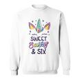 Happy 6Th Birthdayweetassy Andix Unicorn 6歳 スウェットシャツ