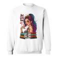 Hot Girls Read Books Spicy Dark Romance Reader Bookish Girl Sweatshirt