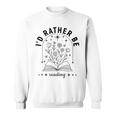 I’d Rather Be Reading Minimal Book Lover Arch Sweatshirt