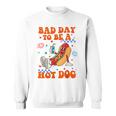 Its A Bad Day To Be A Hot Dog Hot Dog 4Th Of July Bbq Sweatshirt