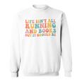 Life Isn't All Running And Reading Book Lover Runner Premium Tri-Blend Sweatshirt