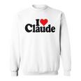 I Love Heart Claude Namee On A スウェットシャツ