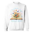 New Chapter Begins Retired 2026 Watercolor Floral Book Women Premium Tri-Blend Sweatshirt