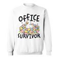 Officeurvivor かわいいアヒルの付箋 ユーモア 長袖tシャツ スウェットシャツ