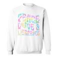 Peace Love And Libraries Heart And Books Graphic Premium Tri-Blend Sweatshirt