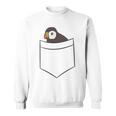 Puffin In The Pocketeabird Iceland Pocket Puffin スウェットシャツ