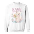 Rage Consumes Me キュート 怒っている猫 面白い 皮肉なミーム スウェットシャツ