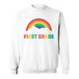 Rainbow Colors First Grade Squad Reading Book Graphic Sweatshirt Rainbow Colors First Grade Squad Reading Book Graphic Sweatshirt