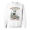 Read Books Be Kind Stay Weird Skeleton Reading Book Lover Sweatshirt