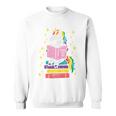 Reading Unicorn Cute Book Lover Bookworm Women Girls Sweatshirt