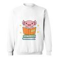 Readsalot Axolotl Reading Kids Book Lover Librarian Premium Tri-Blend Sweatshirt