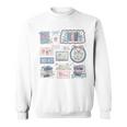 Retro Bookish Love Collage Book Lover Librarian Scrapbook Sweatshirt