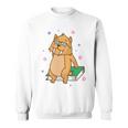 Sabre-Toothed Tiger Loves Books Wildcat Sweatshirt