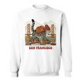 San Francisco Cat Tshirt Golden Gates Bridge Reading Books Sweatshirt