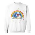 Shark Reading Is Jawsome Book Rainbow Kid Boys Toddler Sweatshirt