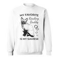 Siamese Cat Reading And Books Sweatshirt Siamese Cat Reading And Books Sweatshirt