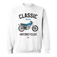 Sr 400 ブルー クラシックバイク モーターサイクリスト オートバイ スウェットシャツ