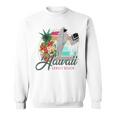 Sunset Beach Hawaii、サーフィンサーフボードレトロ、バックプリント 長袖tシャツ スウェットシャツ