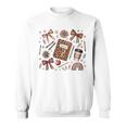 Teacher Coquette Bow Book First Day Of School Back To School Sweatshirt