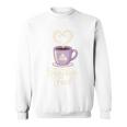 Teacher Fuel Coffee Cup Books Apples Educator Sweatshirt