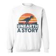 Unearth A Story Dinosaur Reader Book Lover 2026 Sweatshirt