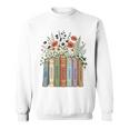 Women's Juneteenth 1865 Freedom Books Botanical Wildflower Graphic Sweatshirt Women's Juneteenth 1865 Freedom Books Botanical Wildflower Graphic Sweatshirt