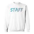スタッフバックプリントデザインtシャツ イベントスタッフ用 スウェットシャツ