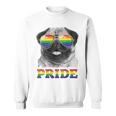 パグ ゲイプライド Lgbt レインボーフラッグ サングラス Lgbtq ギフト 犬 スウェットシャツ