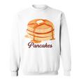 ホットケーキ パンケーキ Pancakes バター はちみつ イラスト 喫茶店 洋菓子 レトロ 水彩 綺麗 かわいい スウェットシャツ
