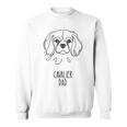 ラインアートベストドッグダッドメンズ-キャバリア 長袖tシャツ スウェットシャツ